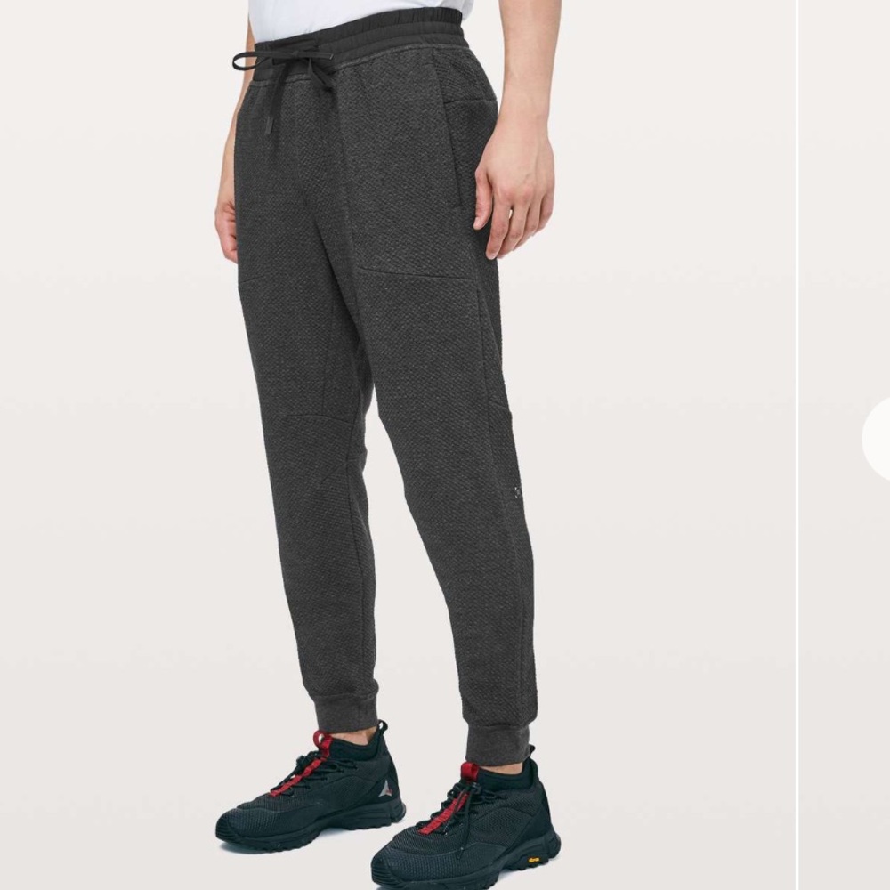 Lululemon At Ease Gray/Black Joggers M5642S Men’s XS